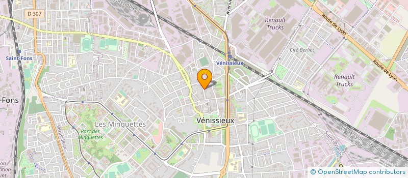 localisation de l'entreprise R2 NI à VENISSIEUX