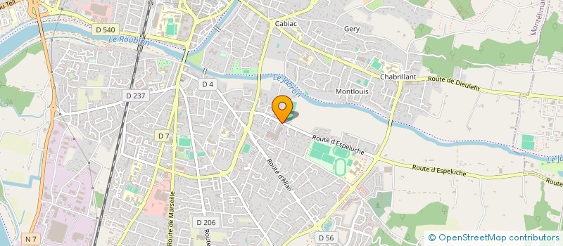 localisation de l'entreprise R2 SANTE LSM à MONTELIMAR