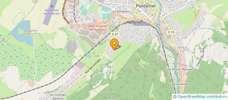 localisation de l'entreprise R2018  PONTARLIER