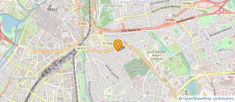 localisation de l'entreprise R2A à METZ