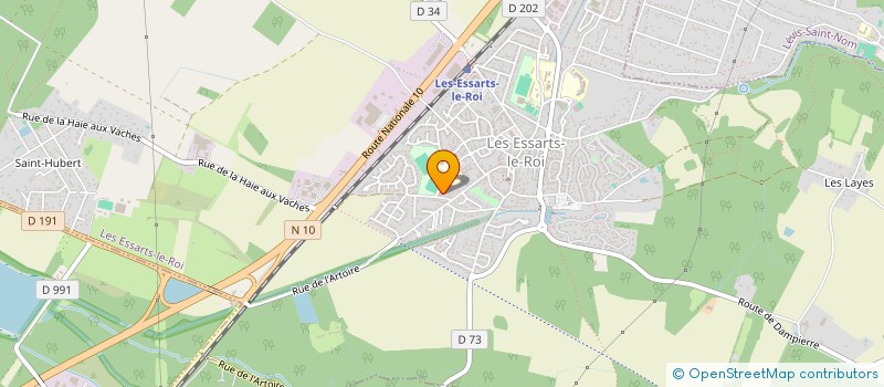 localisation de l'entreprise R2A  LES ESSARTS-LE-ROI