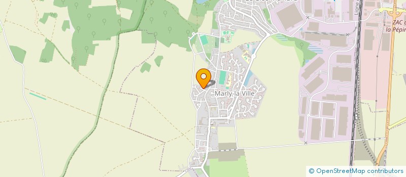 localisation de l'entreprise R2A  MARLY-LA-VILLE