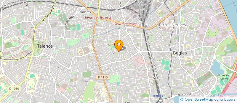 localisation de l'entreprise R2A à BEGLES