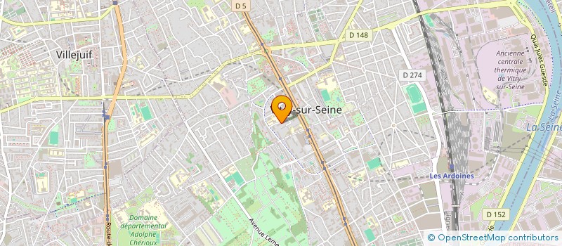 localisation de l'entreprise R2A CONSTRUCTIONS  VITRY-SUR-SEINE