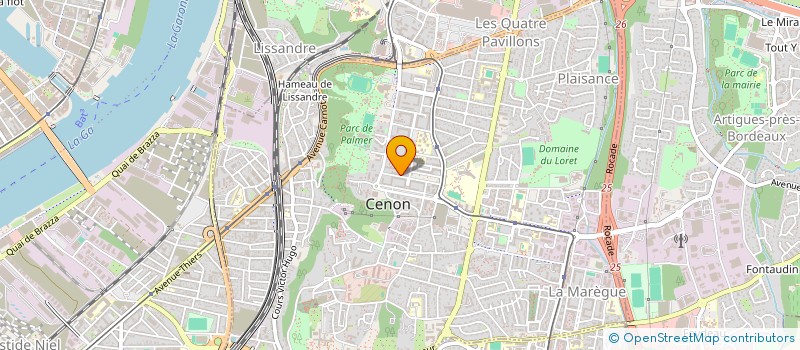 localisation de l'entreprise R2AILES  CENON