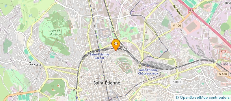 localisation de l'entreprise R2AM RHONE ALPES ACIER METAUX à SAINT-ETIENNE