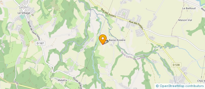 localisation de l'entreprise R2B  SAINT-SORLIN-DE-VIENNE