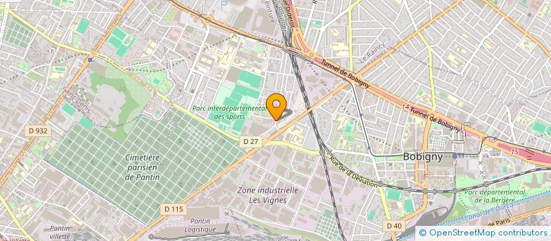 localisation de l'entreprise R2BC  BOBIGNY