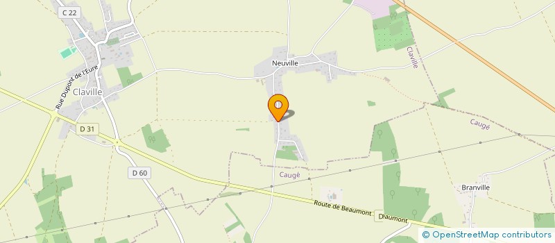 localisation de l'entreprise R2C  CLAVILLE