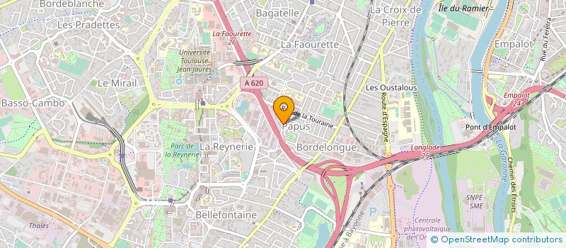 localisation de l'entreprise R2C CHARPENTES à TOULOUSE