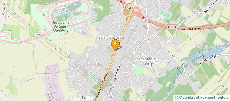 localisation de l'entreprise R2CAR à ANGERVILLE