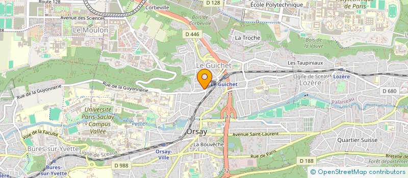 localisation de l'entreprise R2CI à ORSAY