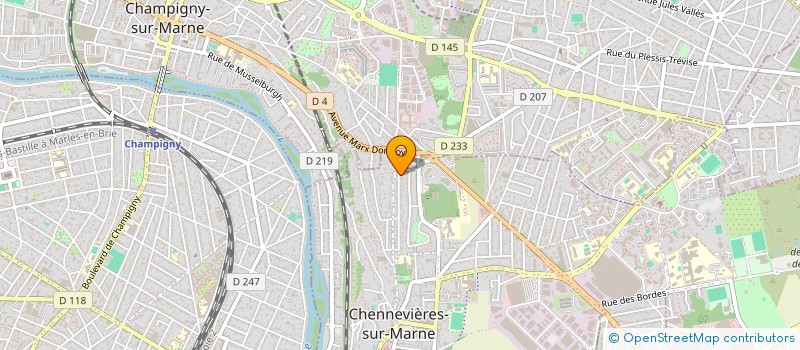 localisation de l'entreprise R2CTEC à CHENNEVIERES-SUR-MARNE