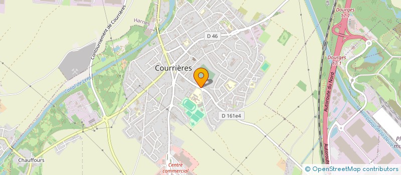 localisation de l'entreprise R2D à COURRIERES