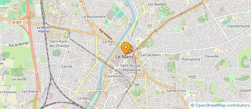 localisation de l'entreprise R2DB FORMATIONS ET SERVICES  LE MANS