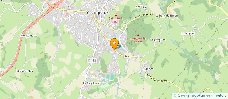 localisation de l'entreprise R2DO  YSSINGEAUX