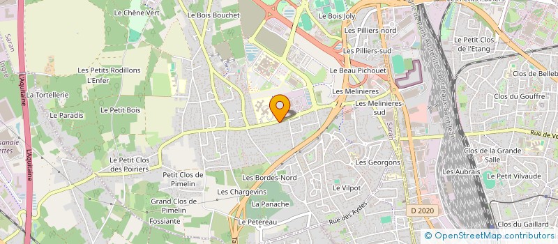 localisation de l'entreprise R2E à SARAN