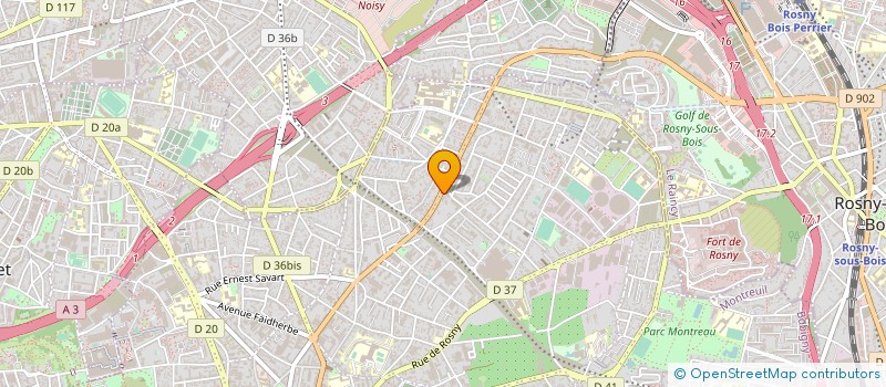localisation de l'entreprise R2ET à MONTREUIL