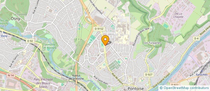 localisation de l'entreprise R2F  PONTOISE