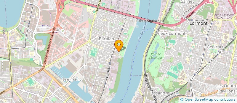 localisation de l'entreprise R2F EXPRESS à BORDEAUX
