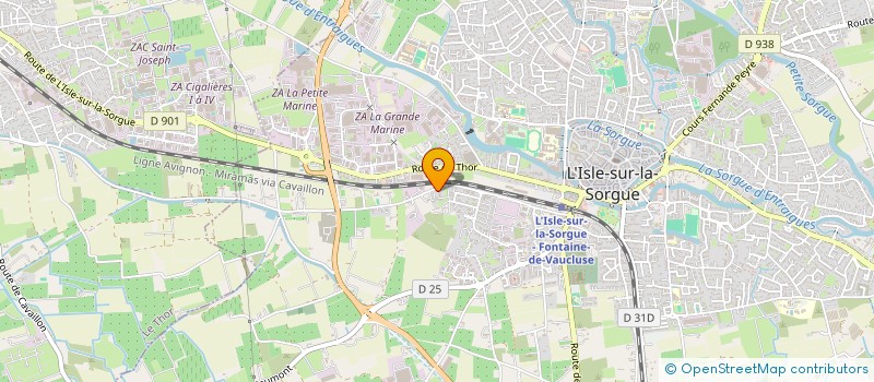 localisation de l'entreprise R2F GROUP à L'ISLE-SUR-LA-SORGUE
