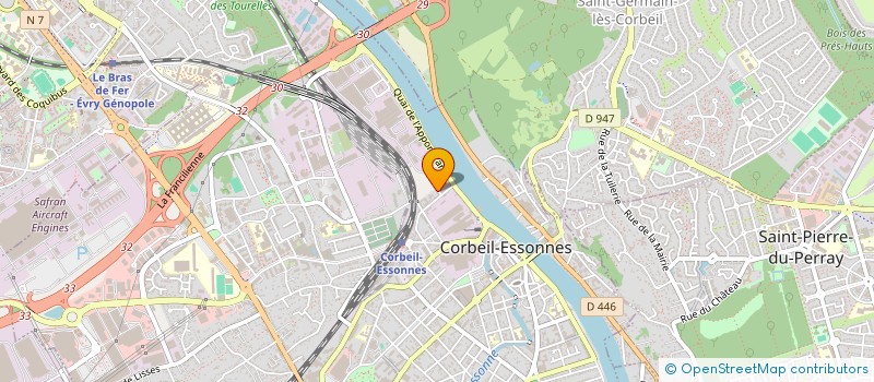 localisation de l'entreprise R2F OPTIQUE à CORBEIL-ESSONNES