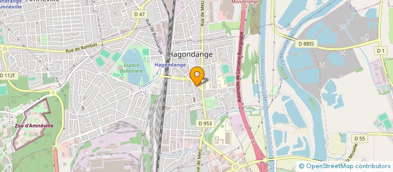 localisation de l'entreprise R2FI à HAGONDANGE