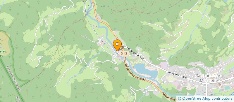 localisation de l'entreprise R2G  SAULXURES-SUR-MOSELOTTE