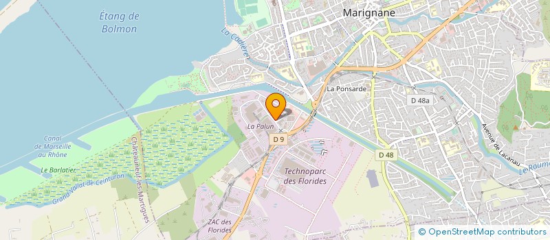 localisation de l'entreprise R2G à MARIGNANE