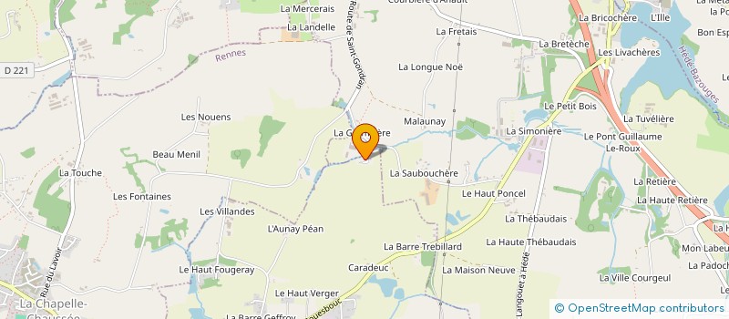 localisation de l'entreprise R2H  SAINT-GONDRAN