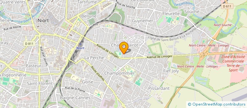 localisation de l'entreprise R2IS  NIORT