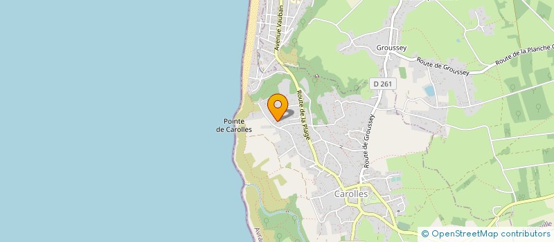 localisation de l'entreprise R2J  CAROLLES