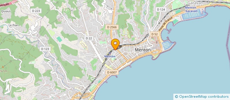 localisation de l'entreprise R2J  MENTON