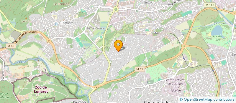 localisation de l'entreprise R2J  CASTELNAU-LE-LEZ