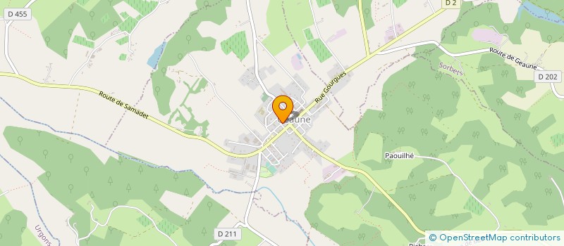 localisation de l'entreprise R2J PLOMBERIE  GEAUNE