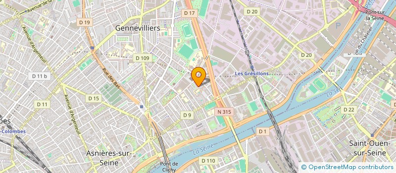 localisation de l'entreprise R2K TRANSPORT à GENNEVILLIERS
