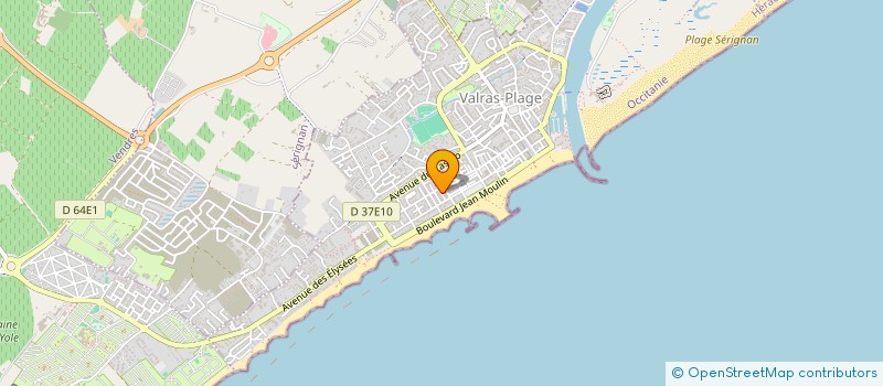 localisation de l'entreprise R2L  VALRAS-PLAGE