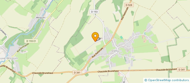 localisation de l'entreprise R2L  CLETY