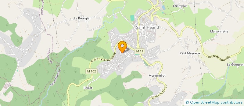 localisation de l'entreprise R2L  SAINT-HEAND