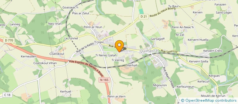 localisation de l'entreprise R2LK  PONT-DE-BUIS-LES-QUIMERCH