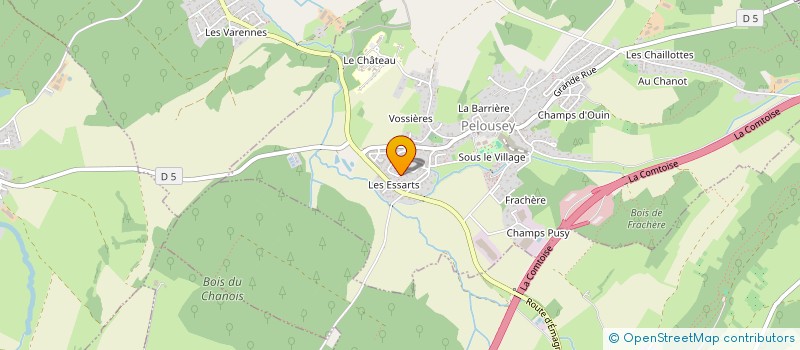 localisation de l'entreprise R2LOOPING  PELOUSEY