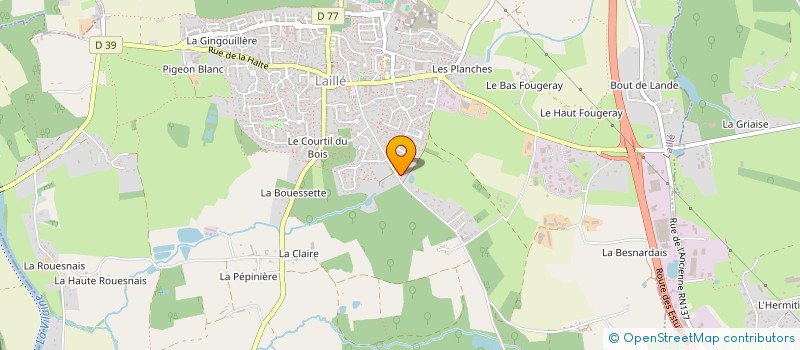 localisation de l'entreprise R2M à LAILLE