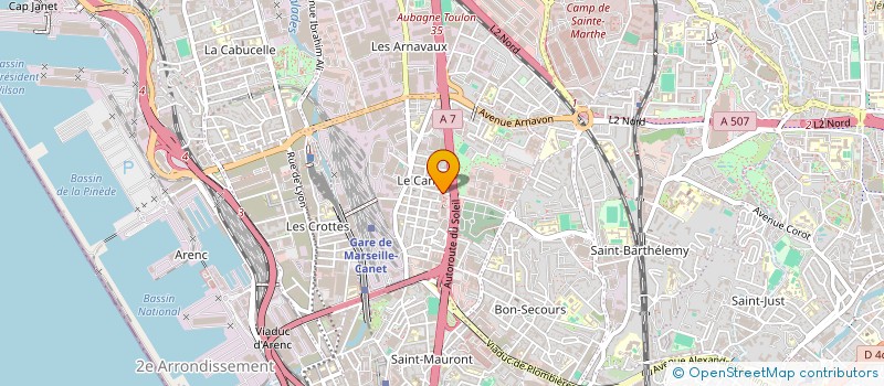 localisation de l'entreprise R2M à MARSEILLE