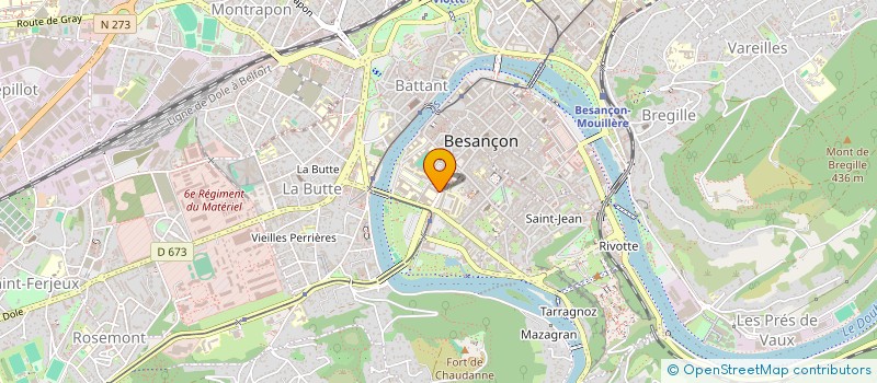 localisation de l'entreprise R2M ASSOC RECH MICROINFO MEDIC à BESANCON