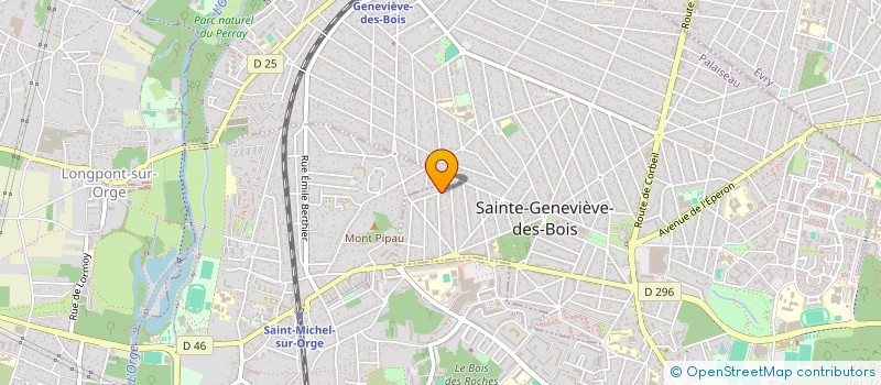 localisation de l'entreprise R2M BATIMENT à SAINTE-GENEVIEVE-DES-BOIS