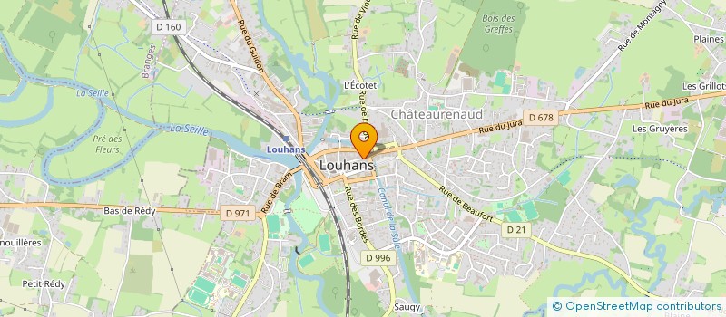 localisation de l'entreprise R2M COMMUNICATION à LOUHANS