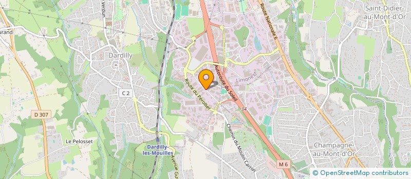 localisation de l'entreprise R2M CONSEIL à DARDILLY