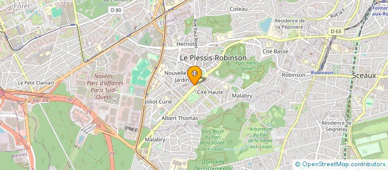 localisation de l'entreprise R2M IMMO à LE PLESSIS-ROBINSON