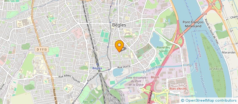 localisation de l'entreprise R2M IMMOBILIER à BEGLES