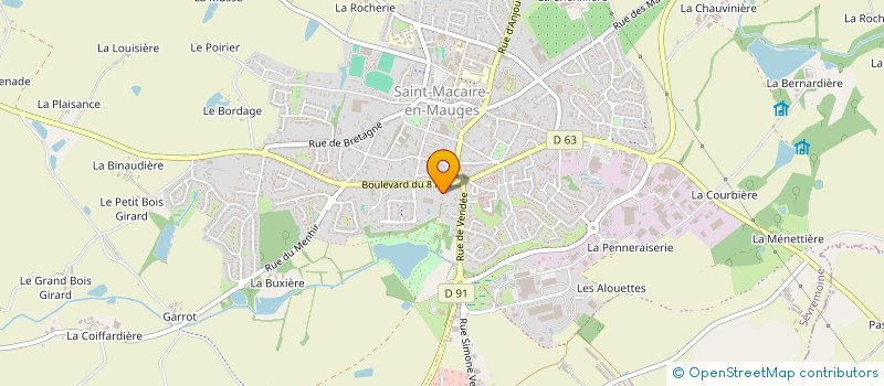 localisation de l'entreprise R2M INDUSTRIE à SEVREMOINE